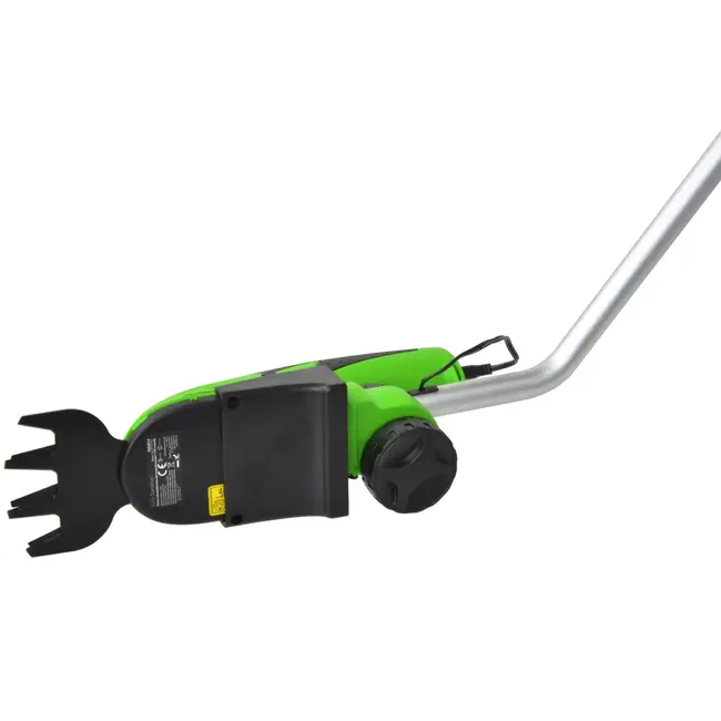 GEKO Draadloze grasschaar met 2 messen en ergonomische greep - 120 mm - Inclusief oplader en steel