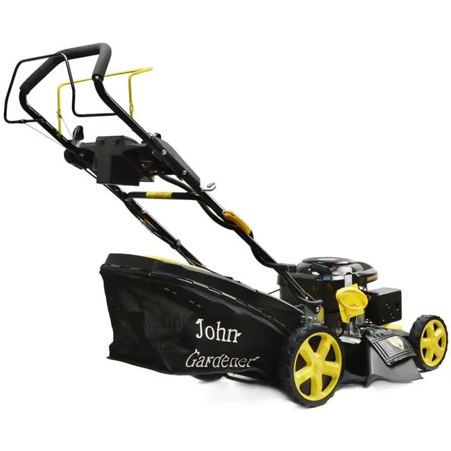 John Gardener Zelfrijdende grasmaaier - Elektronische start - 51 cm maaibreedte - 7 hoogtestanden - Grote achterwielen