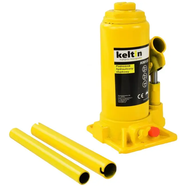 Keltin Hydraulische fleskrik - 5 ton - Duurzaam staal - Roestbestendige afwerking