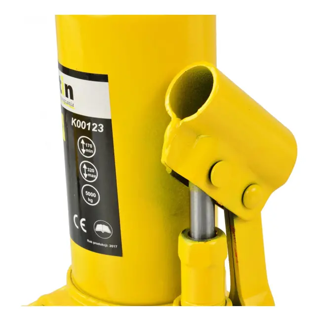 Keltin Hydraulische fleskrik - 5 ton - Duurzaam staal - Roestbestendige afwerking