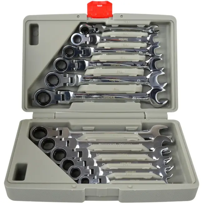 Keltin Reversible ratelsleutelset - 12-delig - 8-19 mm - Chrome-Vanadium - Ergonomisch ontwerp