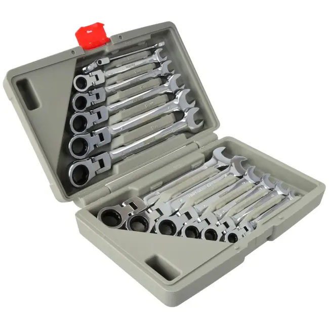 Keltin Reversible ratelsleutelset - 12-delig - 8-19 mm - Chrome-Vanadium - Ergonomisch ontwerp