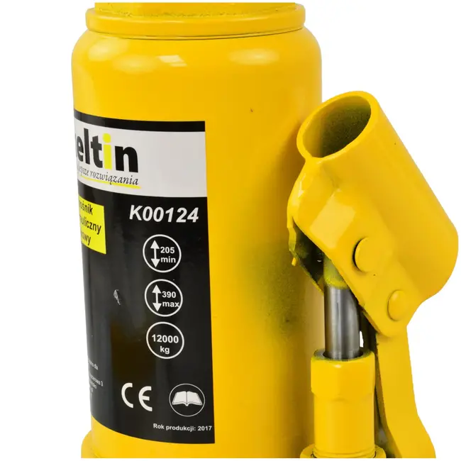 Keltin Hydraulische fleskrik - 12 ton - Duurzaam staal - Roestbestendige afwerking