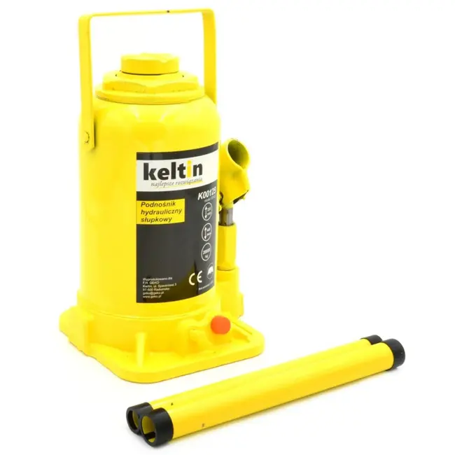 Keltin Hydraulische fleskrik - 20 ton - Compact en robuust ontwerp