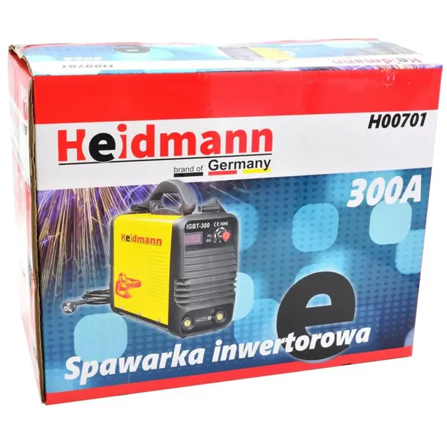 Heidmann Welding inverter - 300A - IGBT technologie - LCD display - 230V - Fan gekoeld