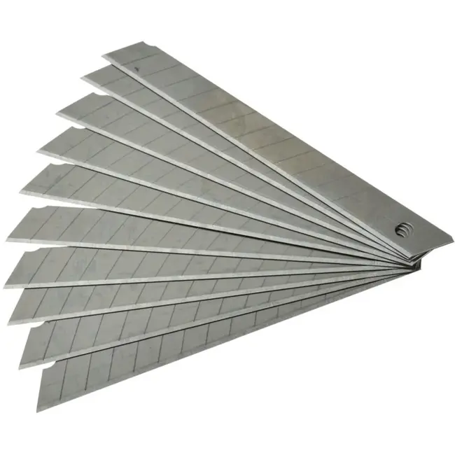 GEKO 9 mm afbreekmesjes - gehard snijvlak - set van 10 stuks