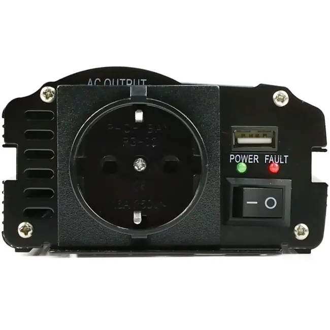 GEKO Omvormer 12V naar 230V - 800/1600W - USB-poort - Slimme koeling