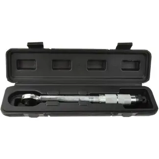 GEKO Draaimomentsleutel - 5-25 Nm - Reversibele ratelkop - 280 mm - Inclusief opbergkoffer