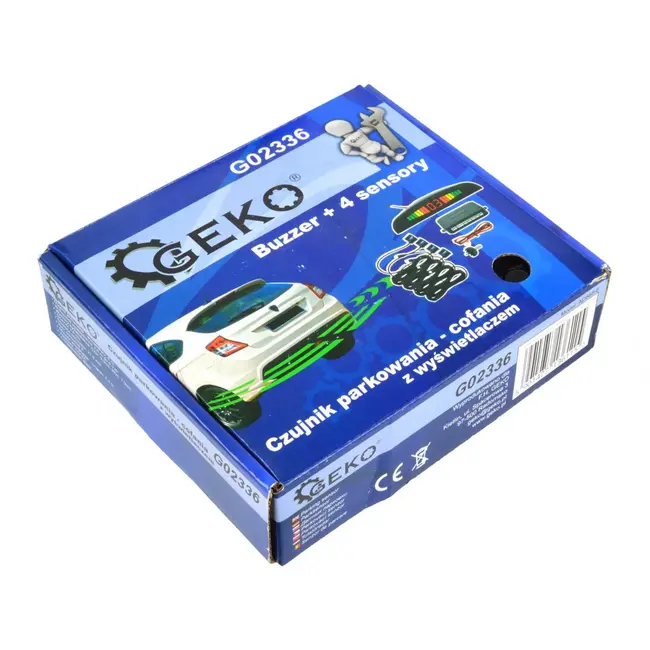 GEKO Parkeersensoren - 4 sensoren - LCD display - Ultrasoon - Buzzer geluidssignaal