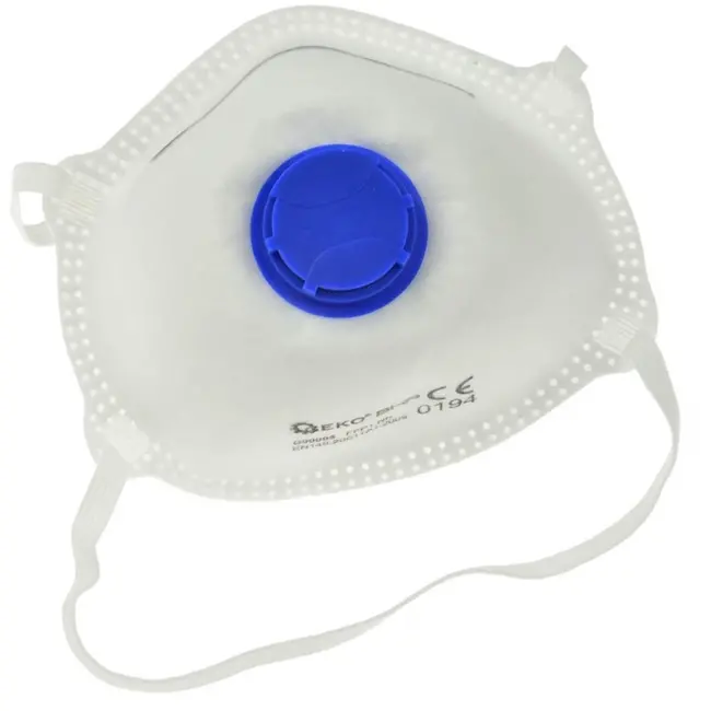 GEKO Stofmasker FFP1 met ventiel - Ergonomisch - 15 stuks - Niet herbruikbaar