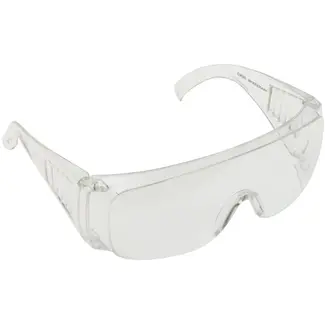 GEKO Veiligheidsbril - Krasbestendig - Transparant - Polycarbonaat - 160 x 60 mm