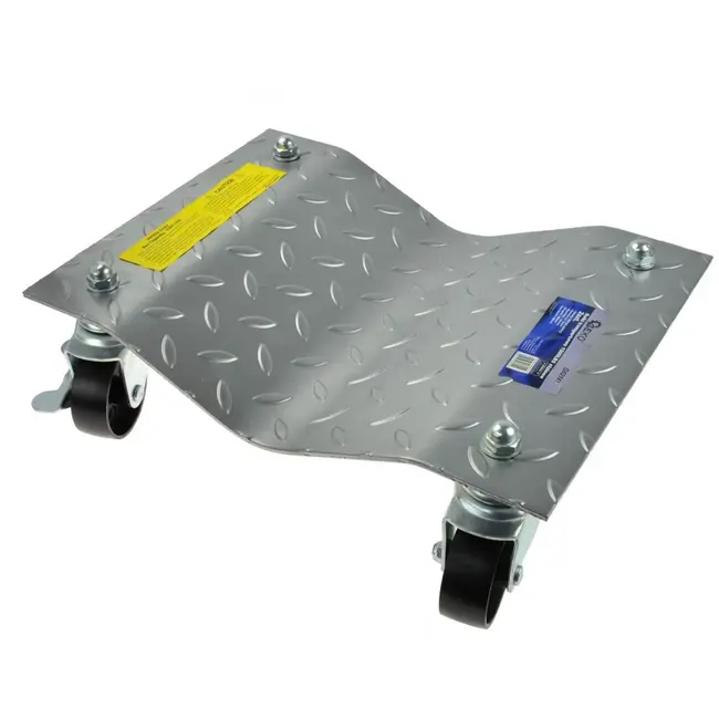 GEKO Set van 2 voertuigtransportdollies - 680 kg capaciteit - Stalen constructie - Zwenkwielen met rem