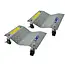 GEKO Set van 2 voertuigtransportdollies - 680 kg capaciteit - Stalen constructie - Zwenkwielen met rem