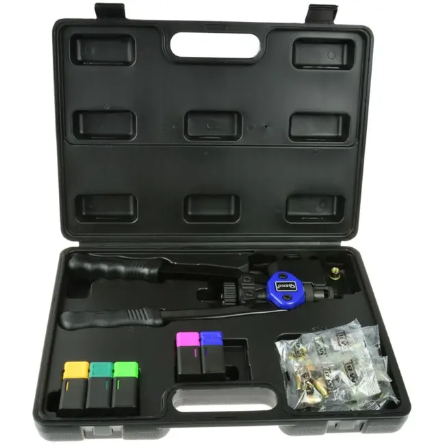 GEKO Riveteermachine - M5-M12 - Chroom-Molybdeen Staal - Inclusief Rivetmoeren - 330mm