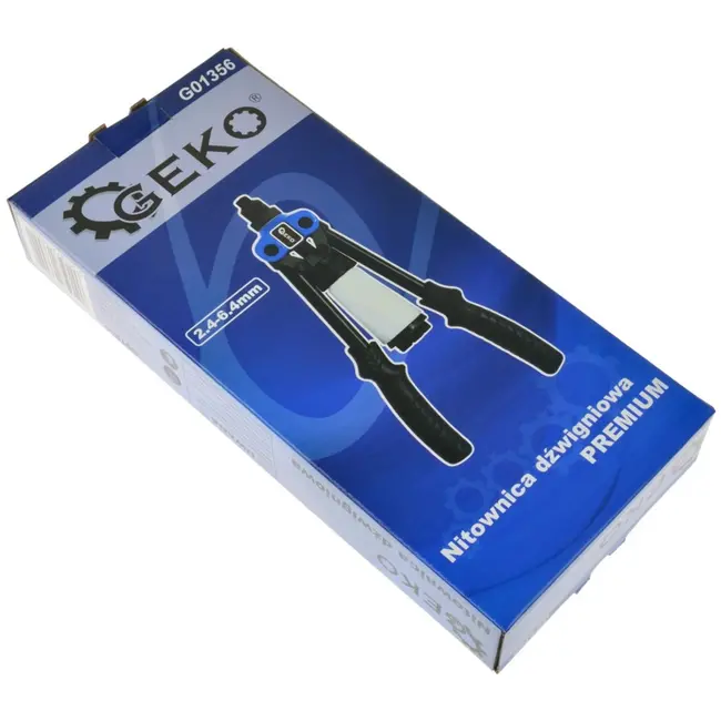 GEKO Riveter - 5 maten tips - Comfortabele grip - 330mm - Chroom-molybdeen staal