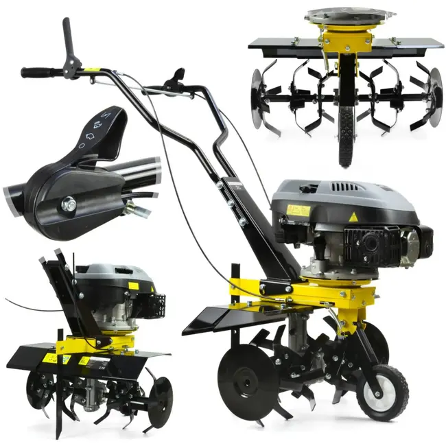 John Gardener Benzine tuinfrees - 5.0 PK - 56 cm werkbreedte - 6 messen - handmatige start