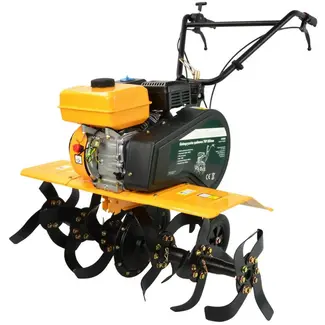 GEKO Benzine tuinfrees - 7PK - 85 cm werkbreedte - 6 messen - handmatige start