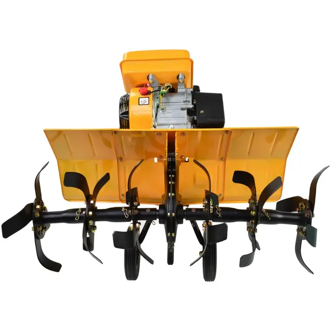 GEKO Benzine tuinfrees - 7PK - 85 cm werkbreedte - 6 messen - handmatige start