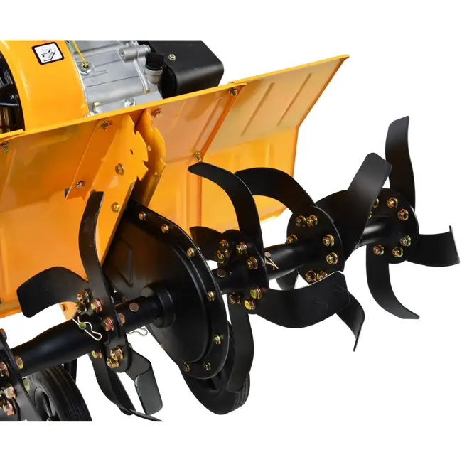 GEKO Benzine tuinfrees - 7PK - 85 cm werkbreedte - 6 messen - handmatige start