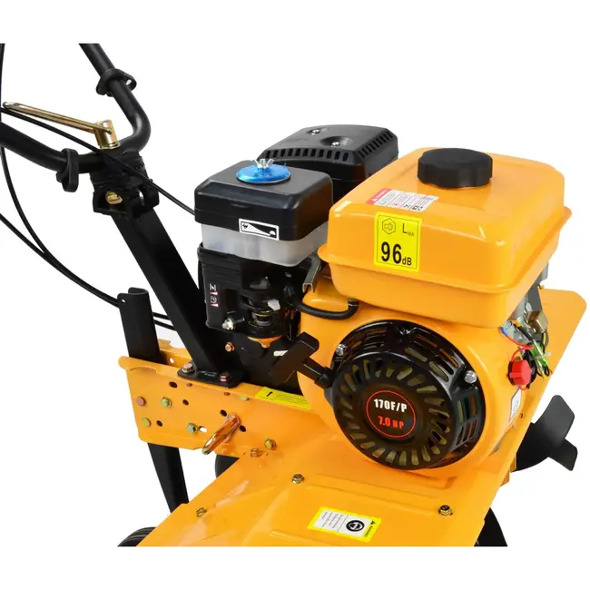 GEKO Benzine tuinfrees - 7PK - 85 cm werkbreedte - 6 messen - handmatige start