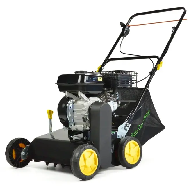John Gardener Benzine verticuteermachine - 40 cm werkbreedte - 6,5 PK - 6-traps hoogteverstelling - Stalen behuizing