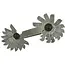 GEKO Schroefdraadmeter - 0,25-6 mm - 24 bladen - Staal - 60° hoek