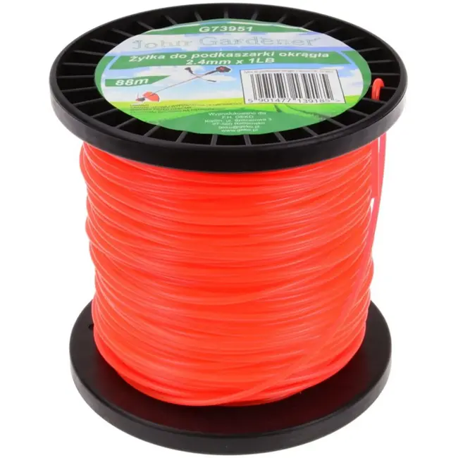 GEKO Nylon trimmerdraad - rond - 2,4 mm - 88 m - duurzaam kunststof