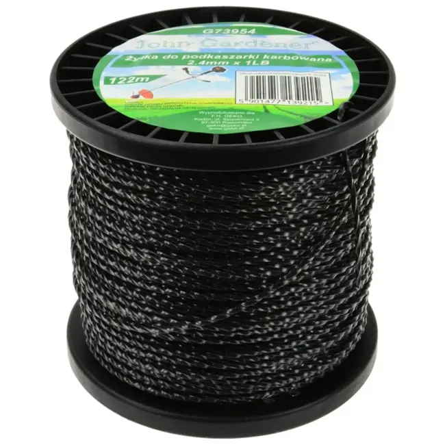 GEKO Trimmerdraad - Getwist - 2,4 mm - 122 m - Duurzaam kunststof