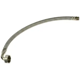 GEKO Flexibele roestvrijstalen gevlochten slang - 50 cm - waterpomptoepassing