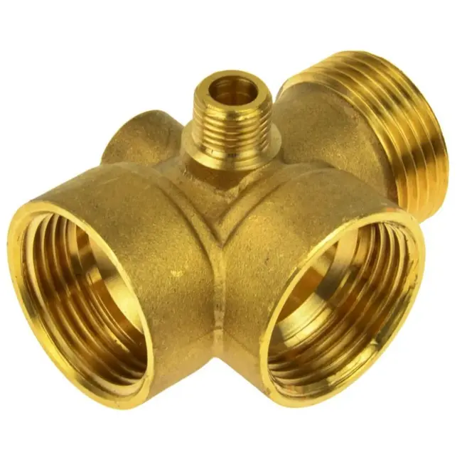 GEKO Messing 5-weg voetklep - veelzijdig en duurzaam ontwerp