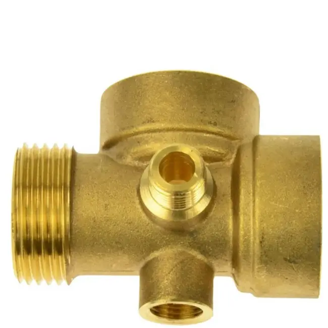 GEKO Messing 5-weg voetklep - veelzijdig en duurzaam ontwerp