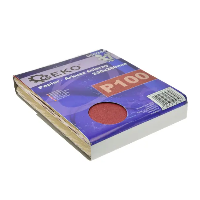 GEKO Schuurpapier - Aluminiumoxide - Waterdicht - P100 - 230x280 mm - 100 stuks