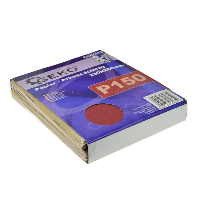 GEKO Schuurpapier - Aluminiumoxide - Waterdicht - P150 - 230x280 mm - 100 stuks