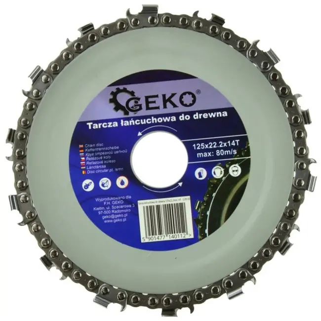 GEKO Kettingzaagblad - 125 mm - 14 Tanden - Veiligheidsontwerp