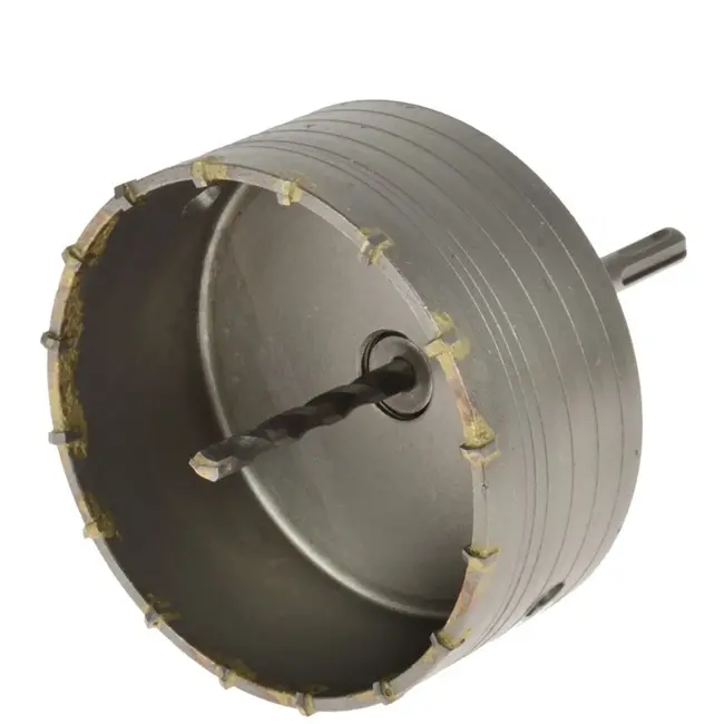 GEKO Metselwerk gatenzaag - TCT kernboor - 125 mm - robuust staal - SDS-plus schacht