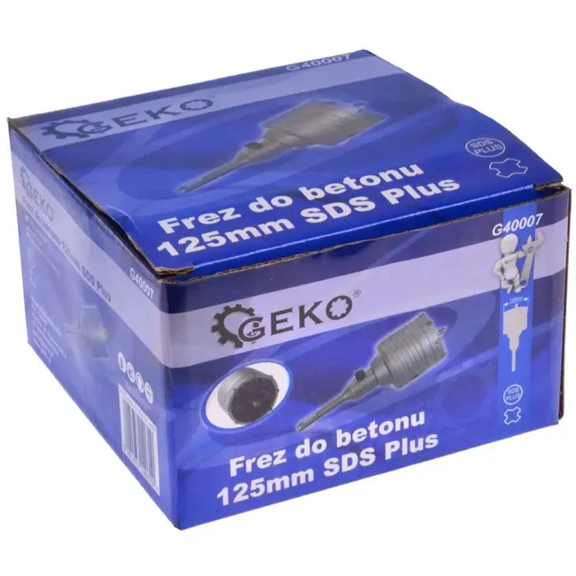 GEKO Metselwerk gatenzaag - TCT kernboor - 125 mm - robuust staal - SDS-plus schacht