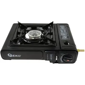 GEKO Compacte campingkookplaat - dual-fuel - 2,5 kW - matzwart