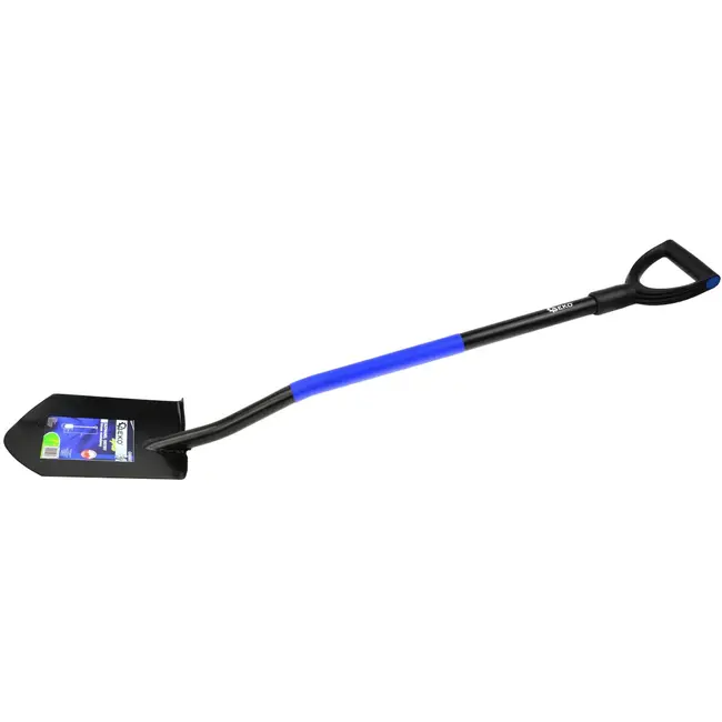 GEKO Puntige graafschop - Staal - D-handvat - 114 cm - Zwart