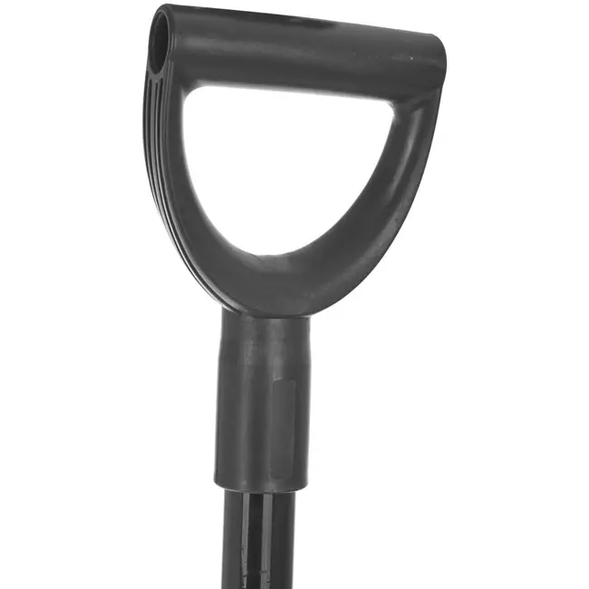 GEKO Kolenschep - Stalen D-greep - Gebogen steel - 124 cm - Zwart