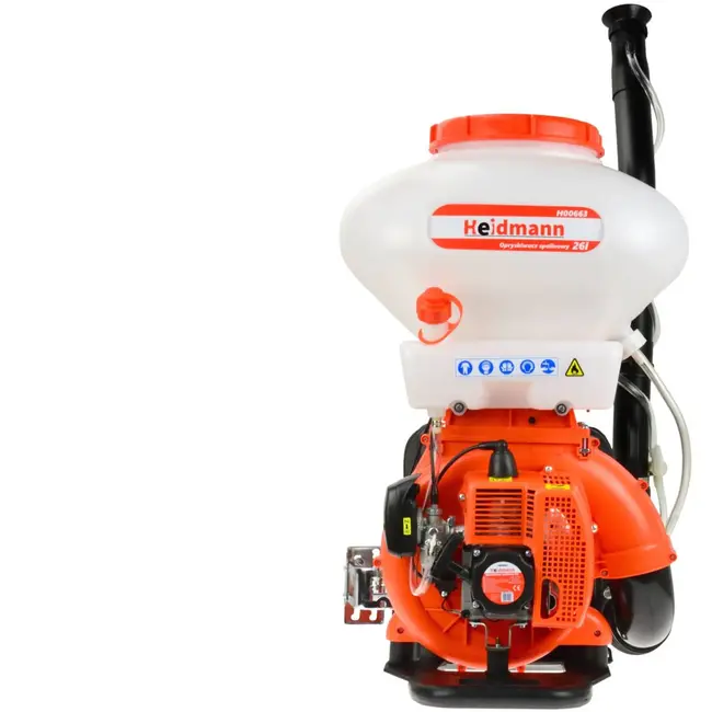 Heidmann Ruggedragen benzine drukspuit - 26L tank - Ergonomisch ontwerp - 11m sproeibereik - Efficiënt en stil
