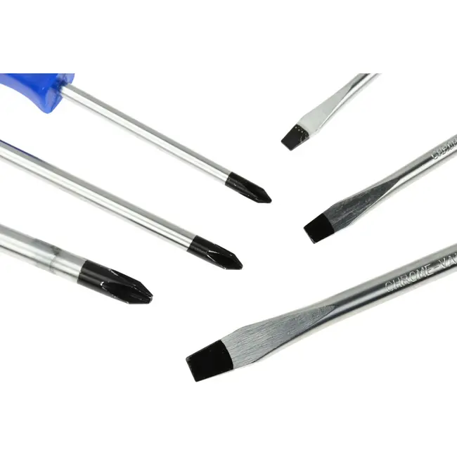 GEKO Mechanics schroevendraaierset - 6-delig - CrV staal - Met slagkop