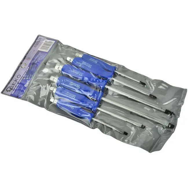 GEKO Mechanics schroevendraaierset - 6-delig - CrV staal - Met slagkop