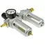 GEKO Luchtfilterregelaar met smeerfunctie - 2-traps - 1/2" aansluiting - met manometer