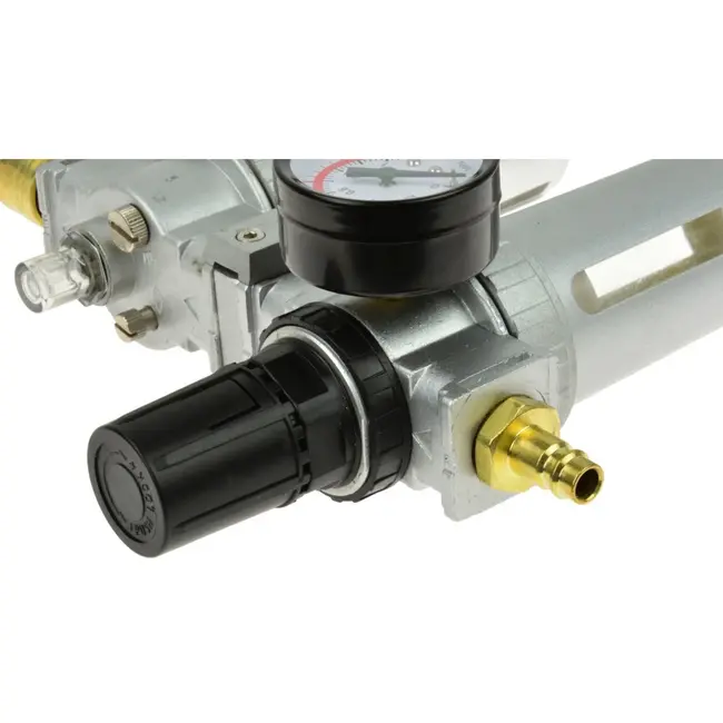 GEKO Luchtfilterregelaar met smeerfunctie - 2-traps - 1/2" aansluiting - met manometer