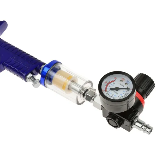 GEKO HVLP verfspuit - 1.4 mm tip - met luchtregelaar en filter - ergonomisch ontwerp