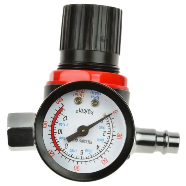 GEKO HVLP verfspuit - 1.4 mm tip - met luchtregelaar en filter - ergonomisch ontwerp