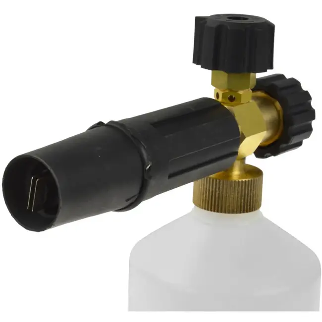 GEKO Professionele schuimsproeier - 1 liter - Messing behuizing - Verstelbare straal - Voor hogedrukreinigers