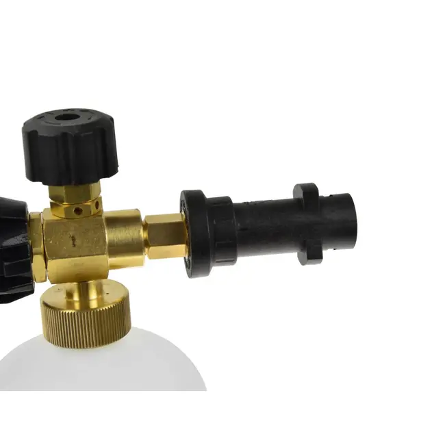 GEKO Foam Sprayer - 1L - Messing Behuizing - Voor Hogedrukreinigers - Max. 220 BAR