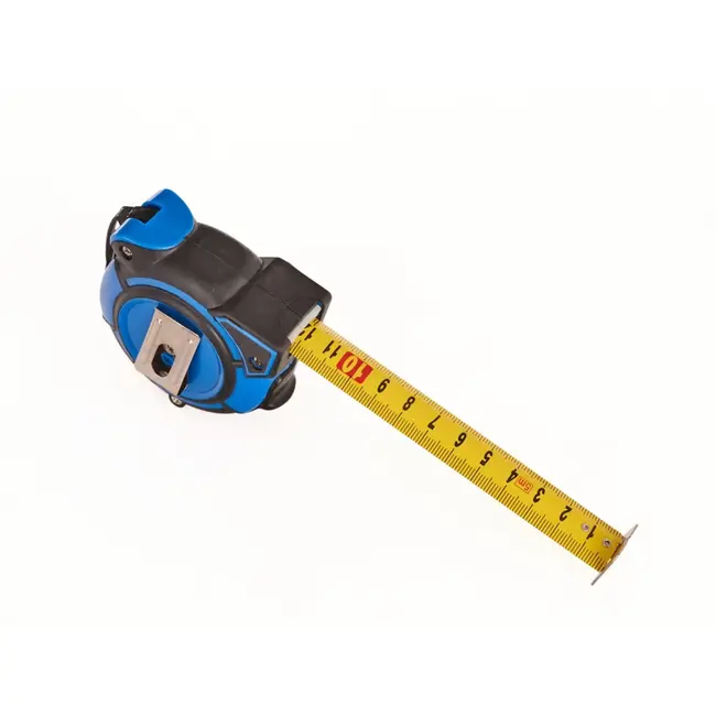 GEKO Dubbelzijdige meetlint - 5m x 19mm - Vergrendelbaar - Lichtgewicht - Antislip haak - 12 stuks