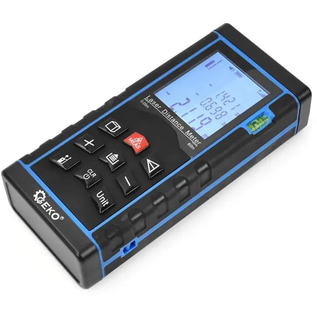 GEKO Laser afstandsmeter - 60 m bereik - compact ontwerp - geheugenfunctie - rood laserlicht